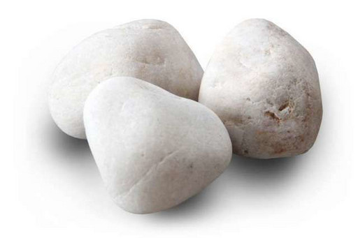 Камни 10кг (ведро) Белый кварцит 