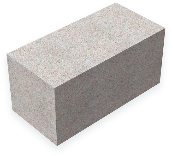 Блок фундаментный 40х20х20  песочный