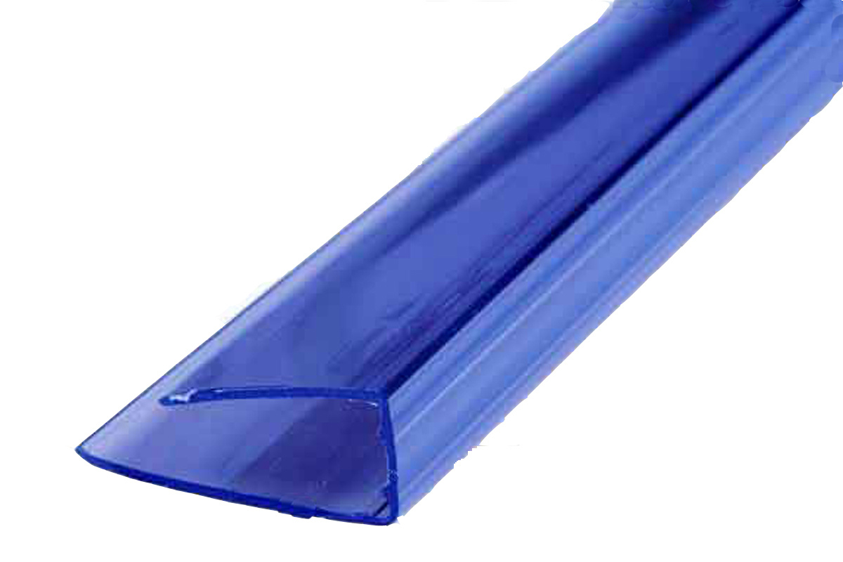 Профиль окончательный 2,1м (полик 4мм) синий