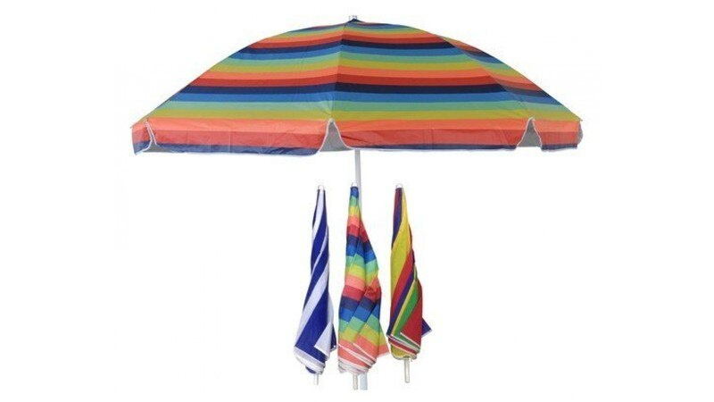 Зонт 2,4 М разноцветный (плотная ткань)