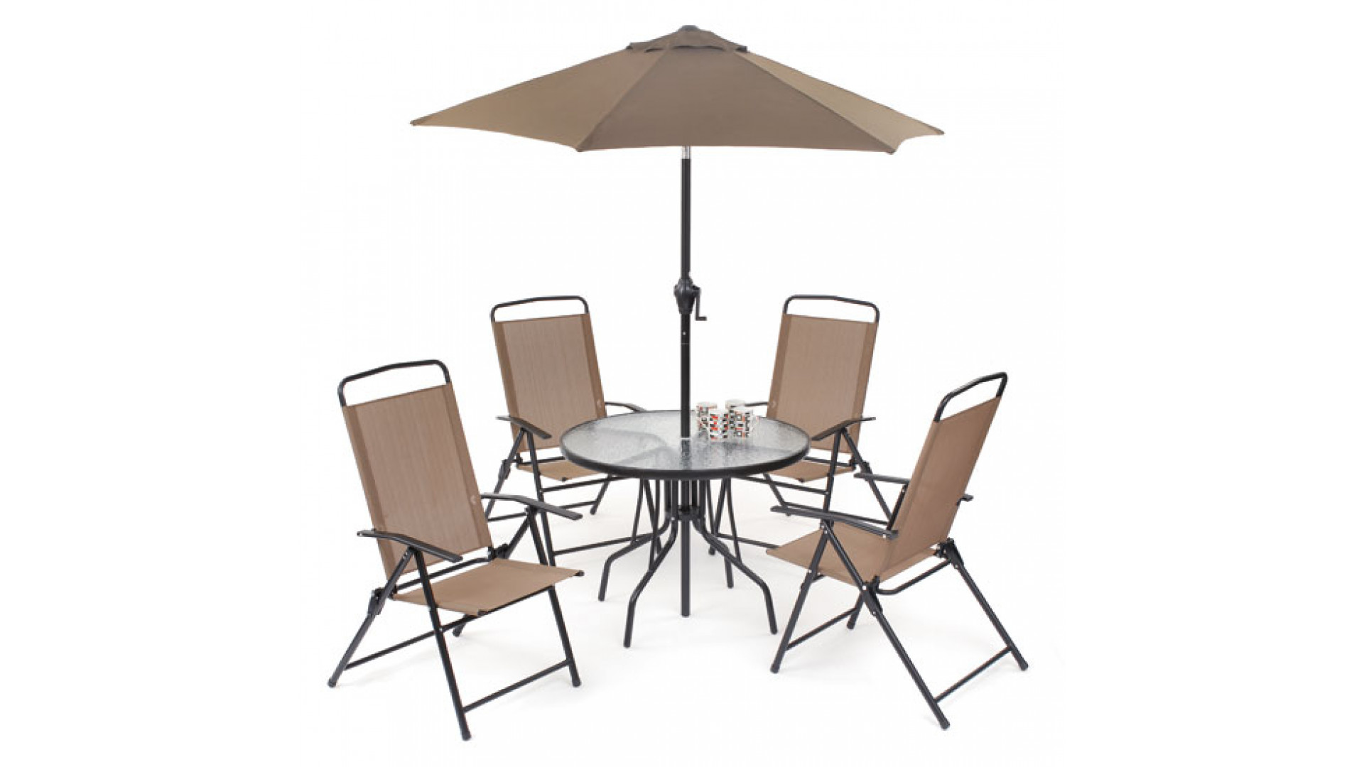Набор складной мебели "Ялта " 4 стула+стол+зонт