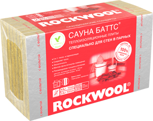 Rockwool Сауна П-40 (1000х600х50мм) (уп=8шт=4,8м2=0,24м3) фольг./Стоп цена