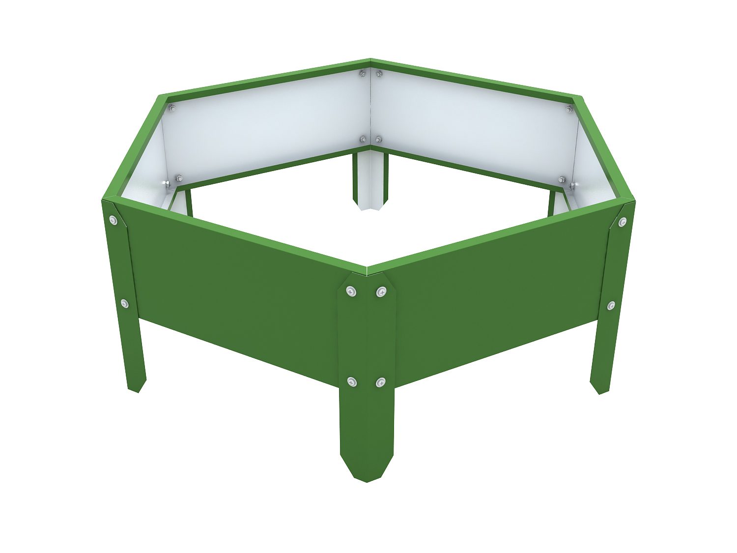 Клумба "СОТЫ" (зеленый) 0,3*0,15м  D-60 cm