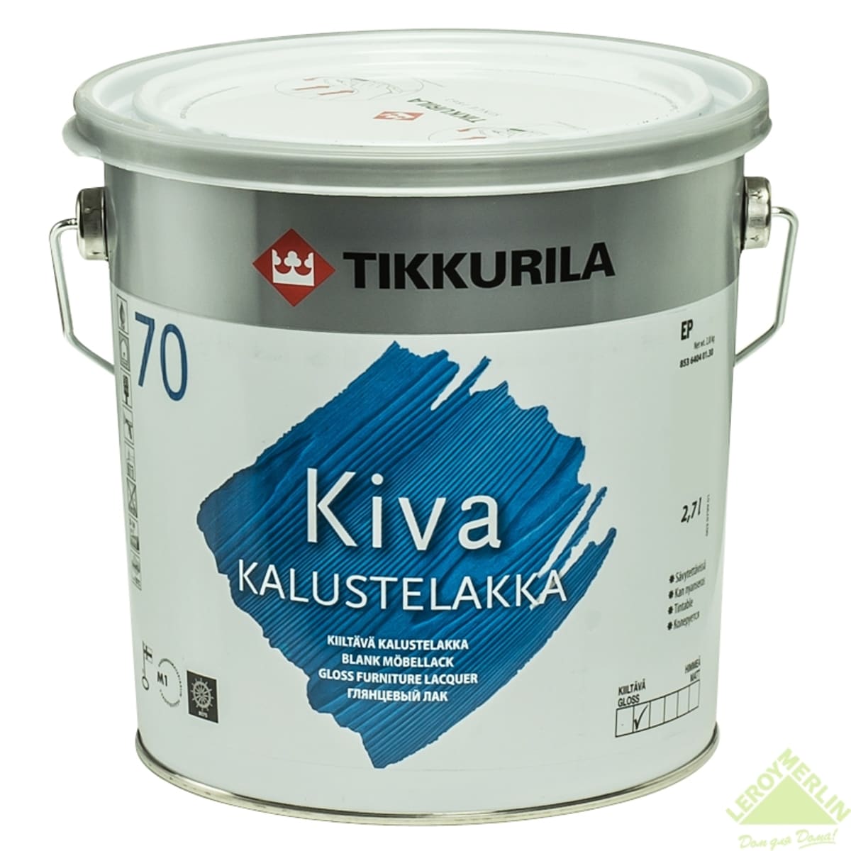 Лак Tikkurila Kiva 50 (2.7 л) полиакриловый