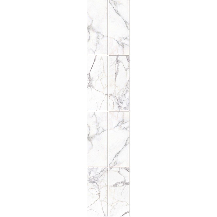 Панель ПВХ UNIQUE "Мрамор натуральный белый" 2700х250х8мм 