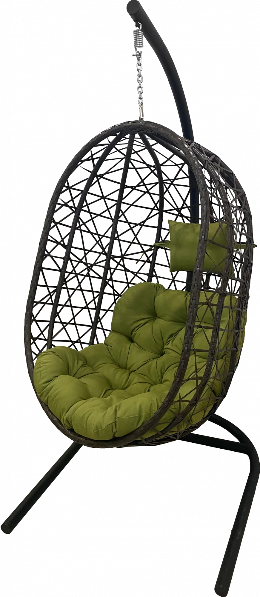 Подвесное кресло "Кокон" XL 2000х870х500мм искус ротанг  нагр 120кг