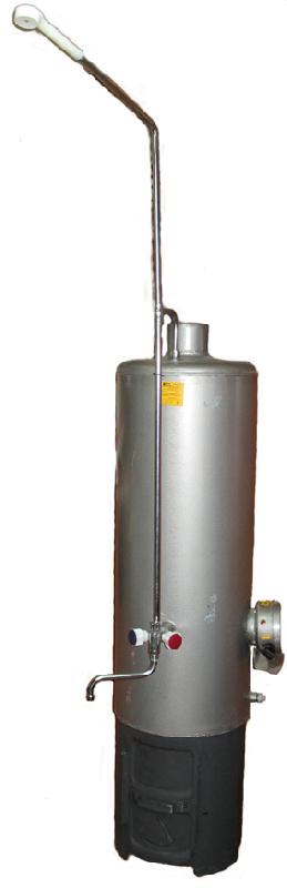 Колонка 80л водонагревательная на тв топливе и электр Болгария (КВЭ-1)