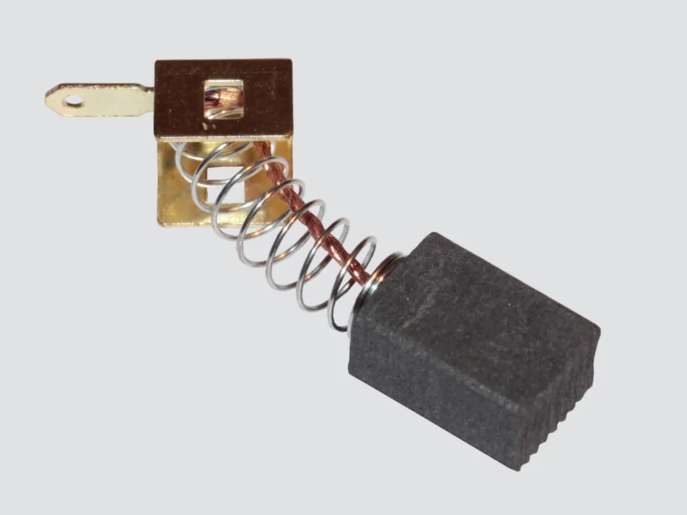 Электроугольная щетка 6х9х12 Пружина зацеп с креплением папа (для Интерскол УШМ 125\1100), AEZ